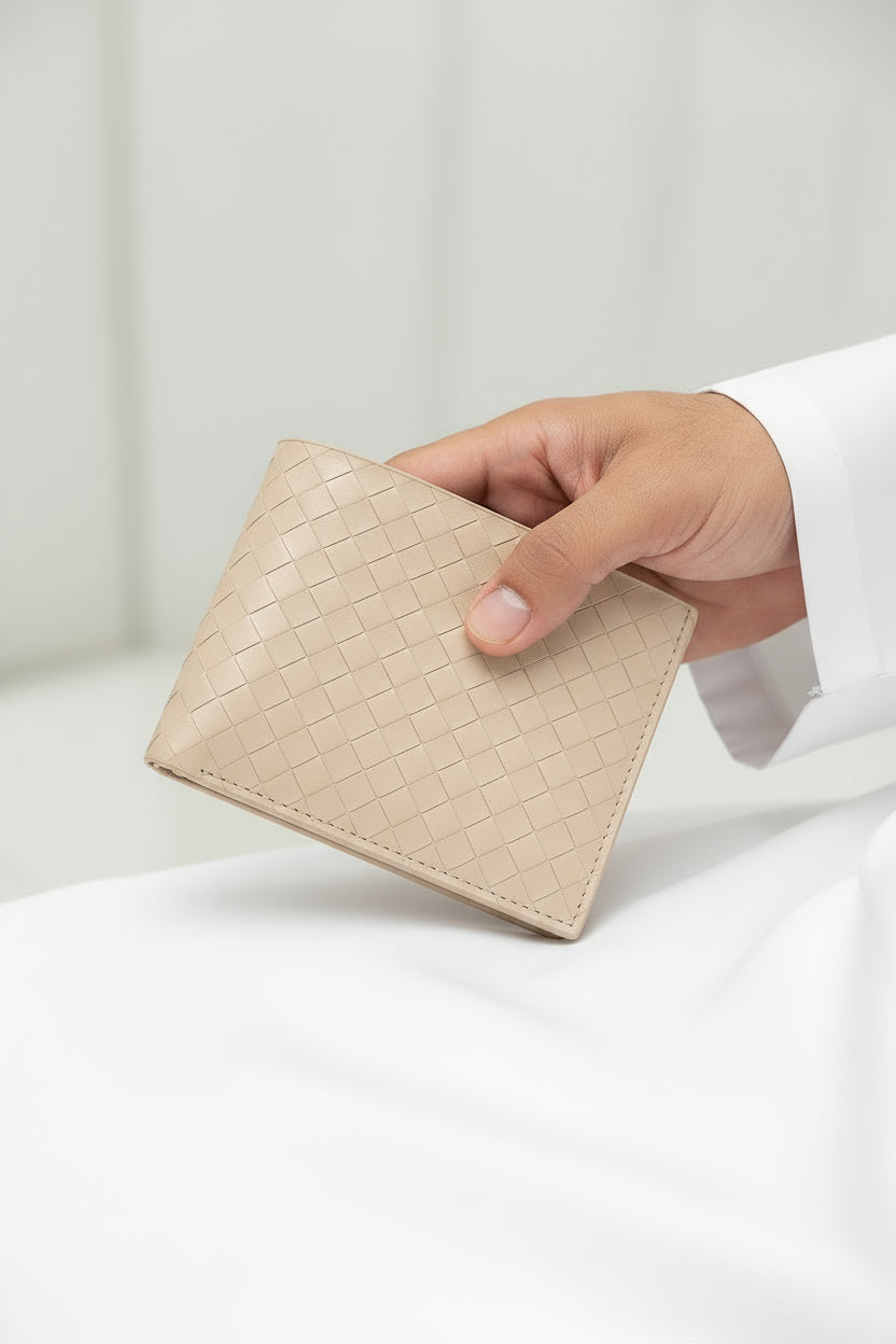 Beige Wallet by Elite with Classic Elegant Accessory Style