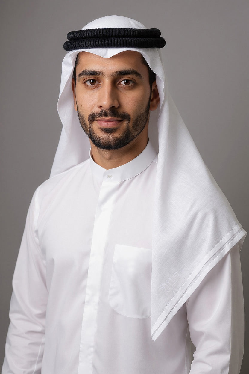 غترة رجالية سويسرية من إيليت بنسيج قطني فاخر