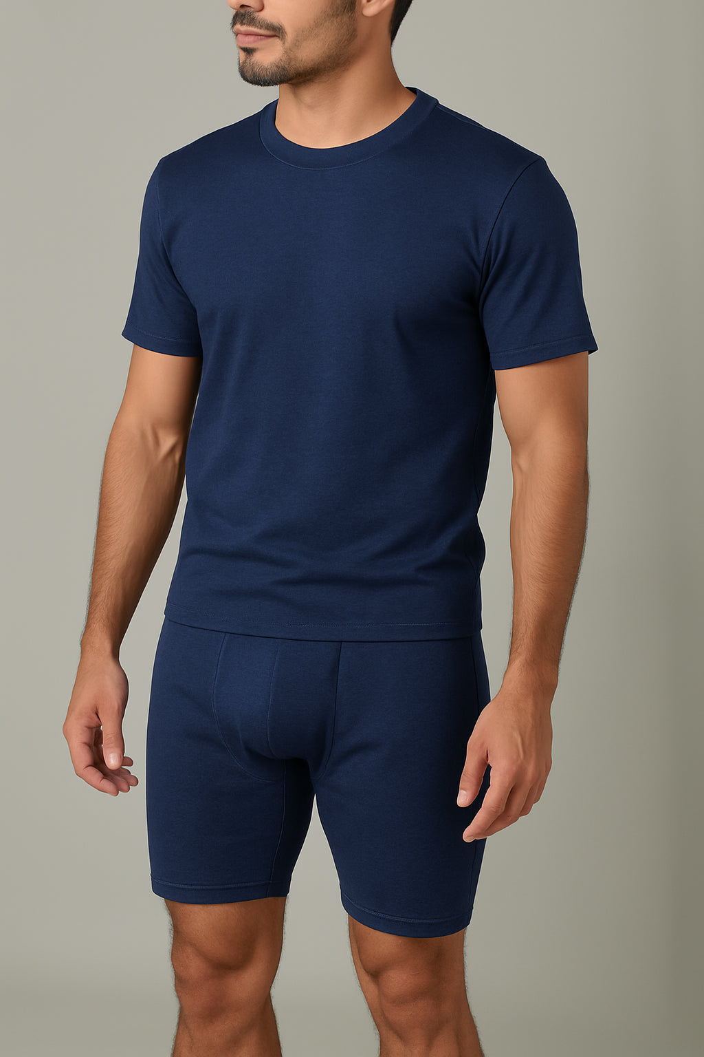 Men’s 12 Pcs Navy Blue Shorts Set with Value Pack for Everyday Use