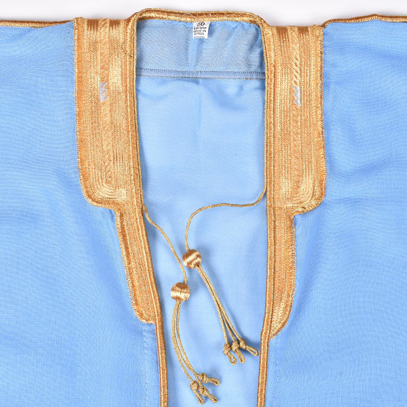 Boys’ Sky-Blue Bisht Distinguished Style