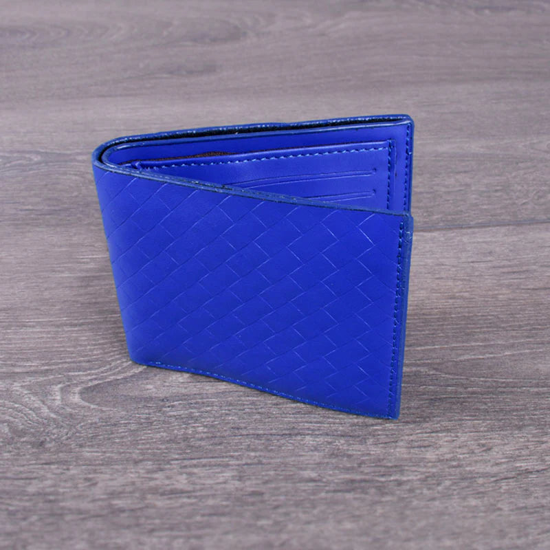 Blue Wallet by Elite with Elegant Textured Finish
