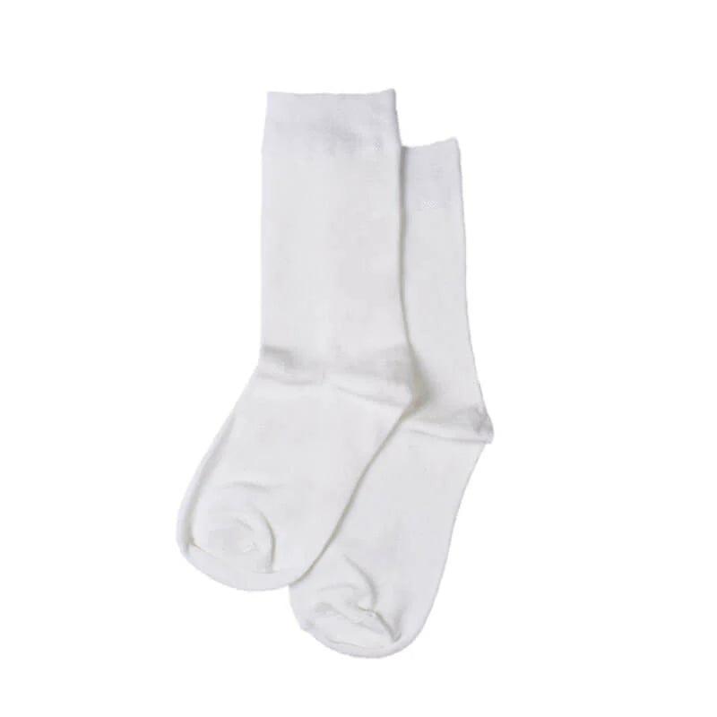 Men’s Sugar White Socks by Elite with Luxurious Cotton Feel