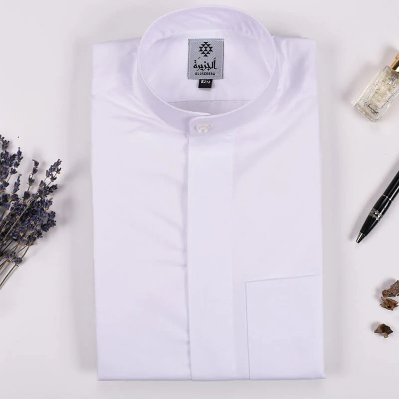 Men’s White Summer Dishdasha by Al Jazeera