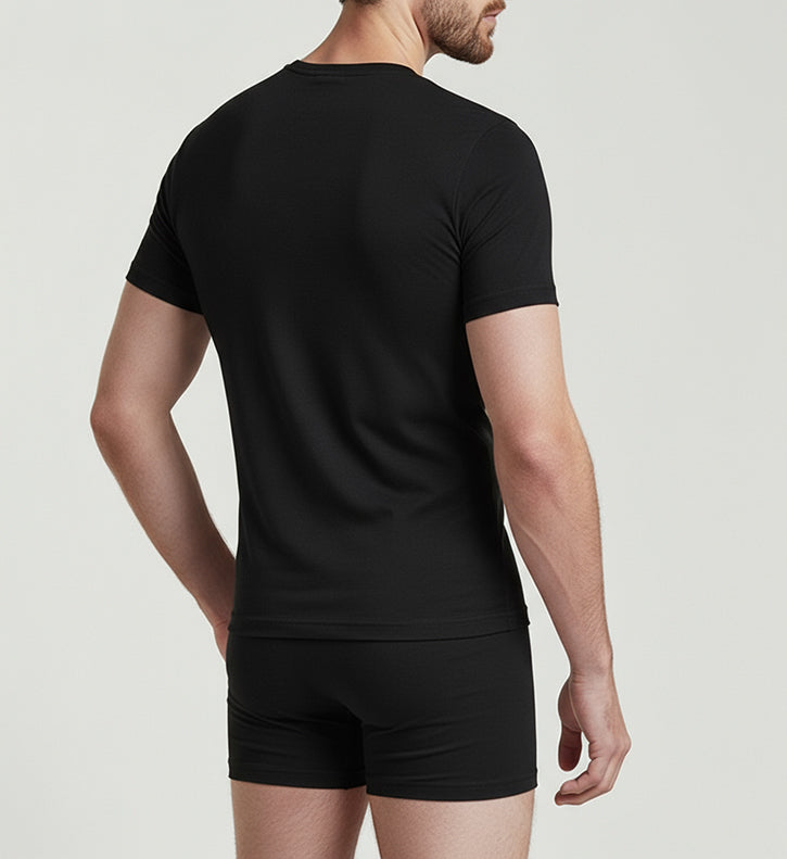 Men’s Black T-Shirt with Classic Modern Fit
