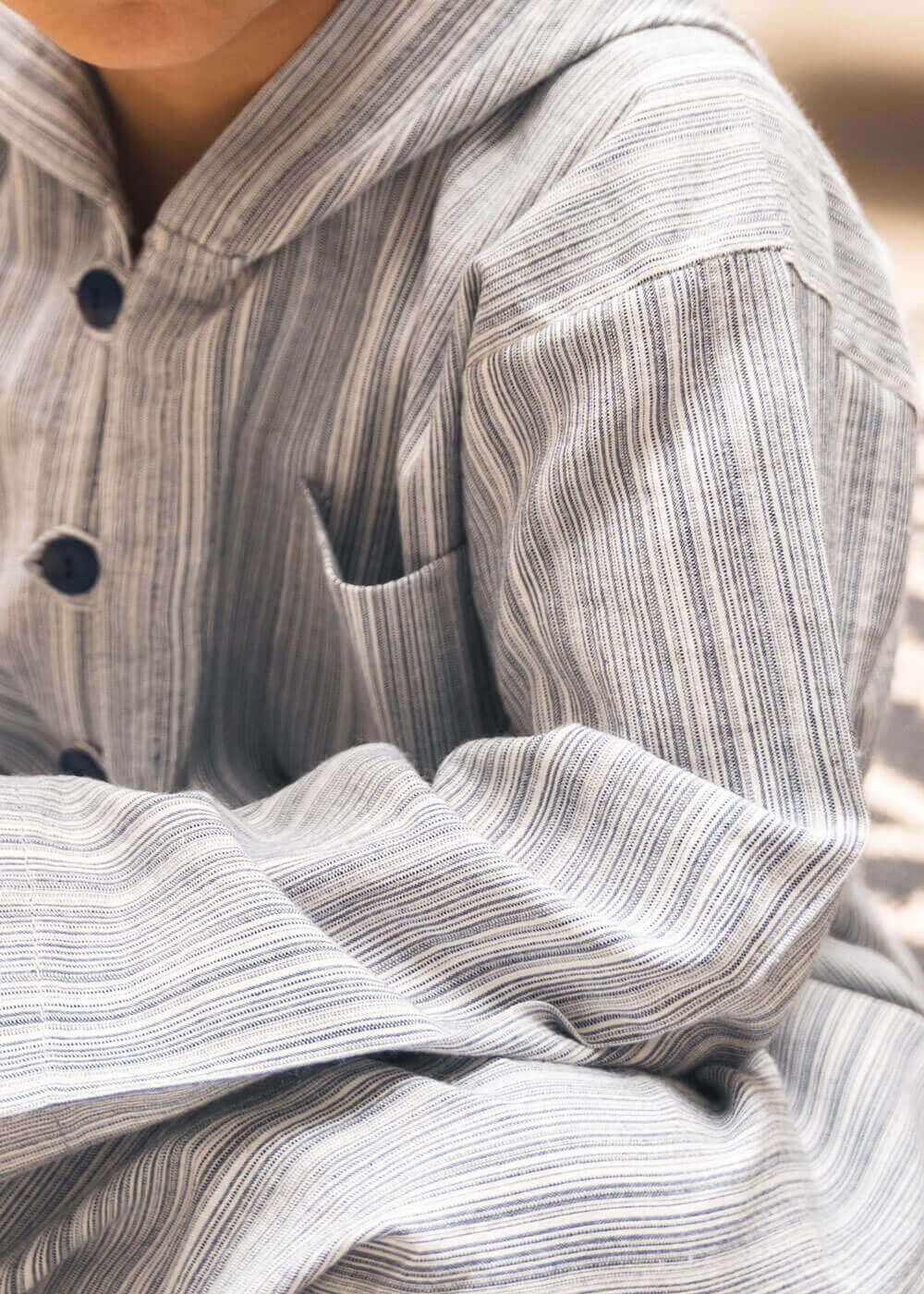 دشداشة مغربية مخططة للأولاد من الجزيرة