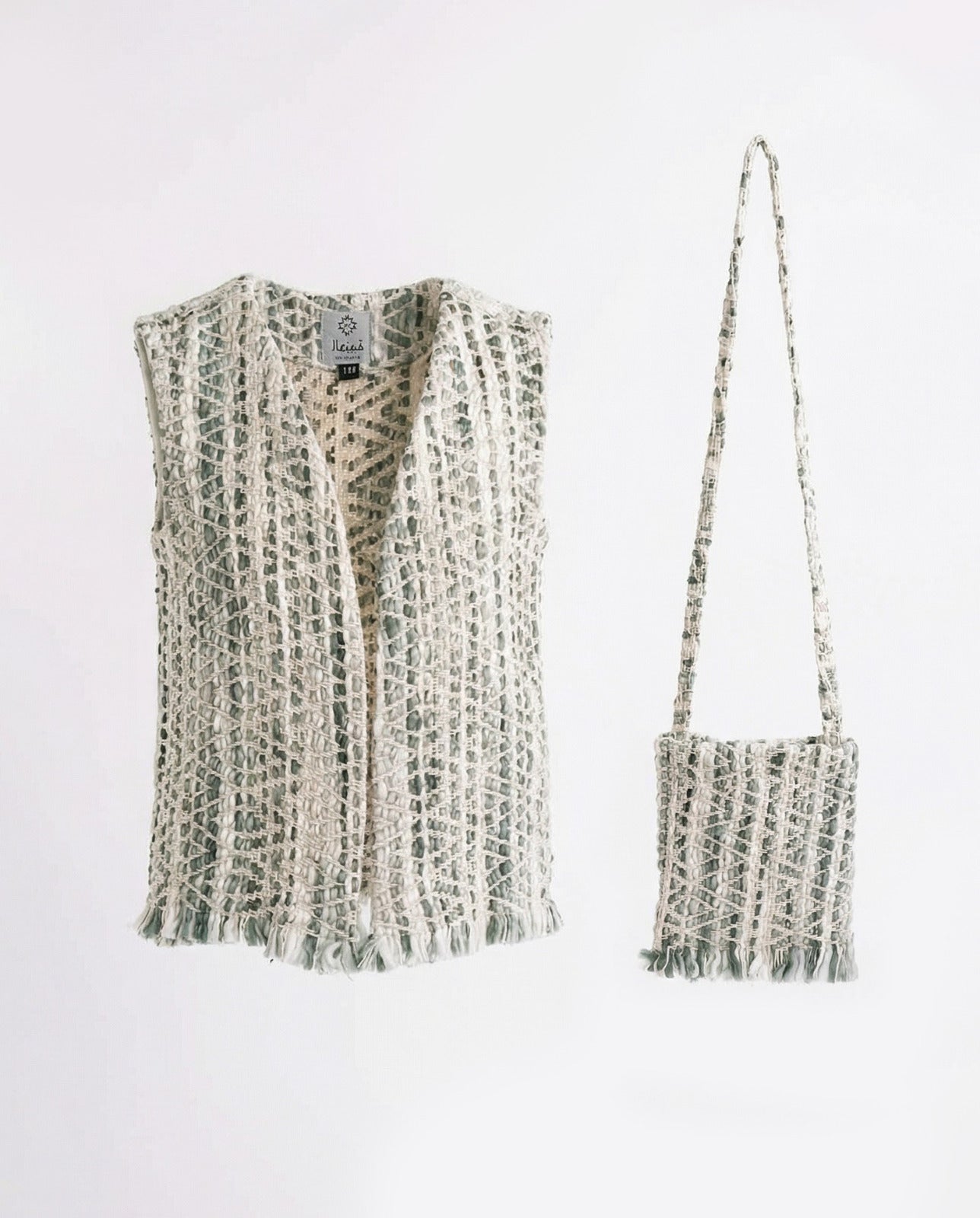 Boys’ Tiffany Blue Patches Gergean Vest With Bag