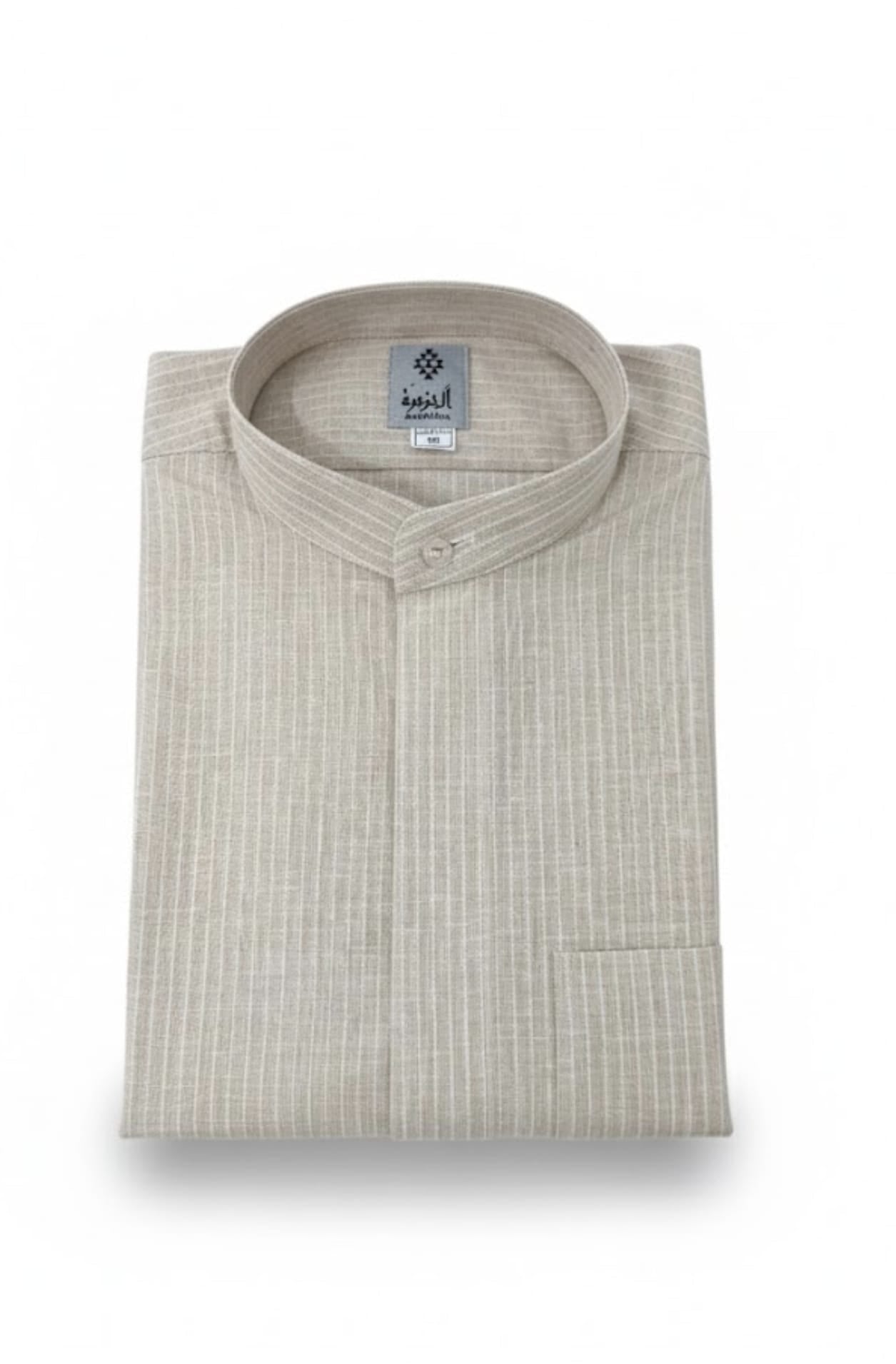 دشداشة نوم صيفية مخططة بنصف كم للرجال من الجزيرة