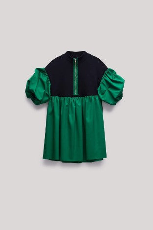 فستان أسود وأخضر للبنات من تيا