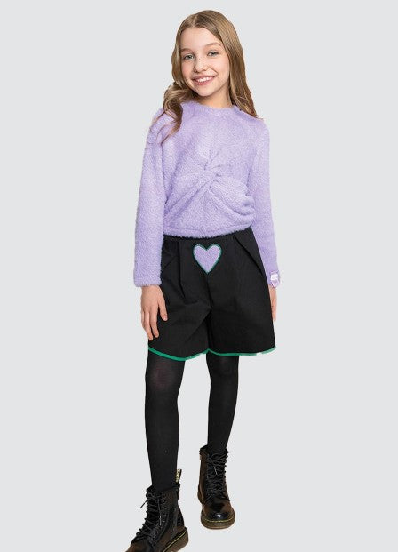 شورت أسود للبنات من تيا