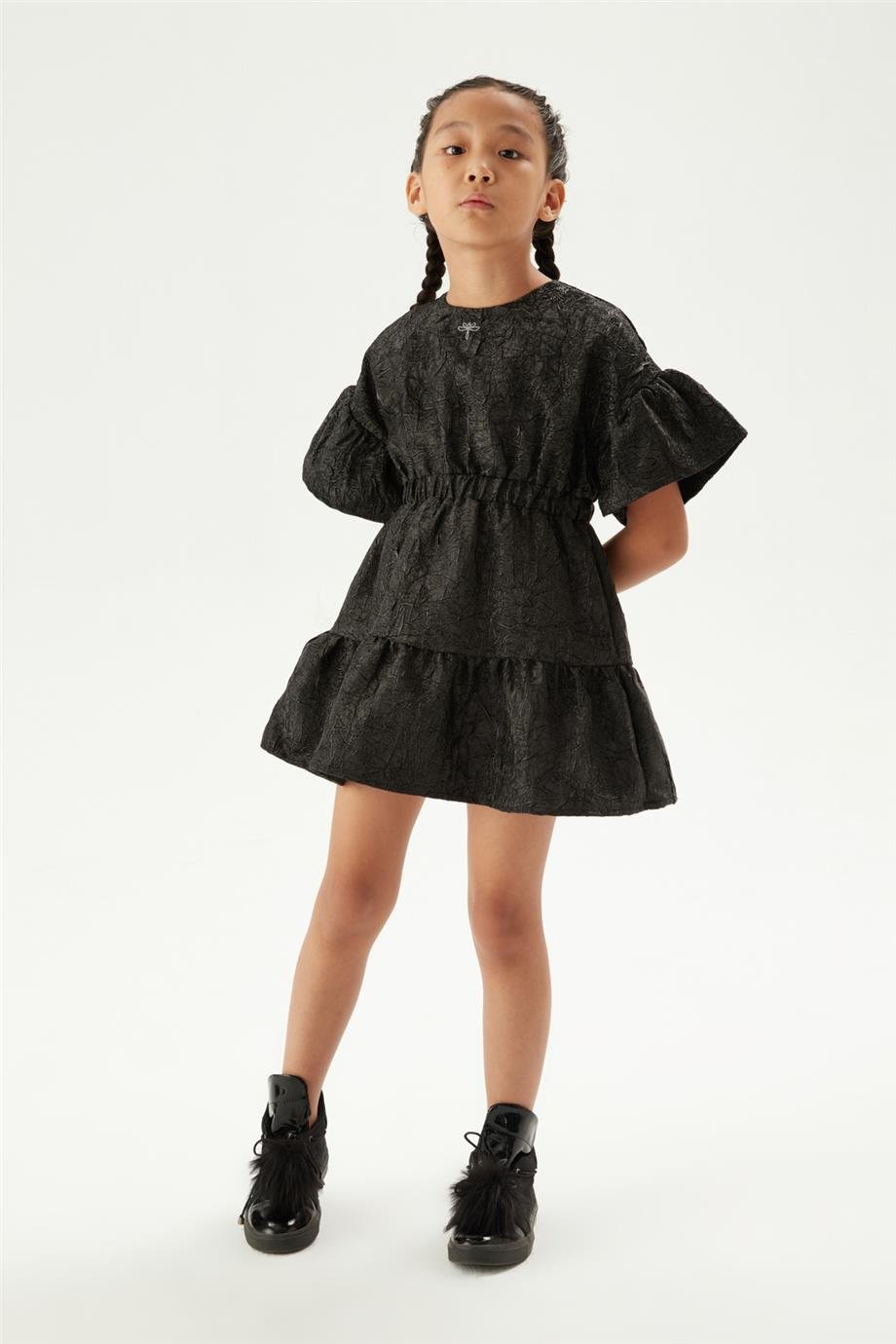 فستان اسود للبنات من تيا