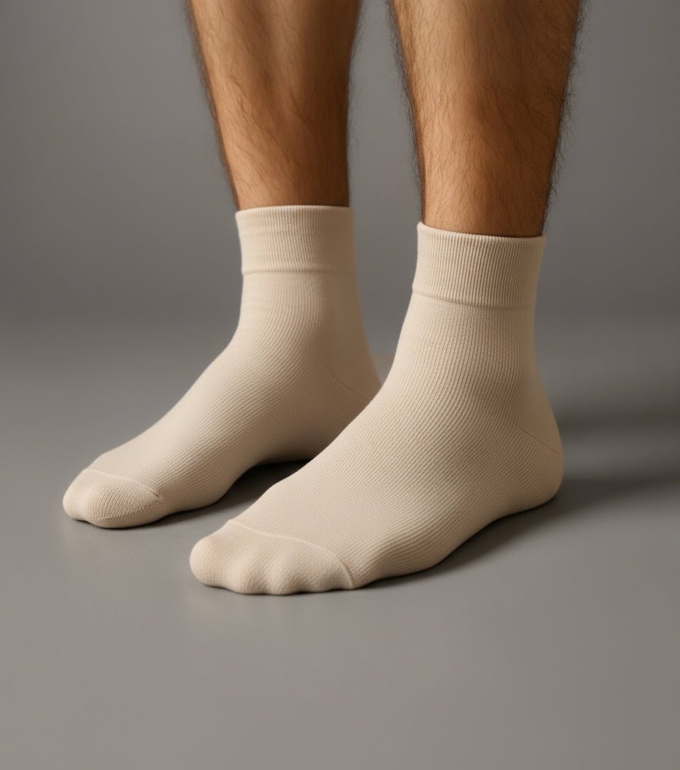 Men’s Beige Socks by Al Jazeera with Comfortable Daily Wear