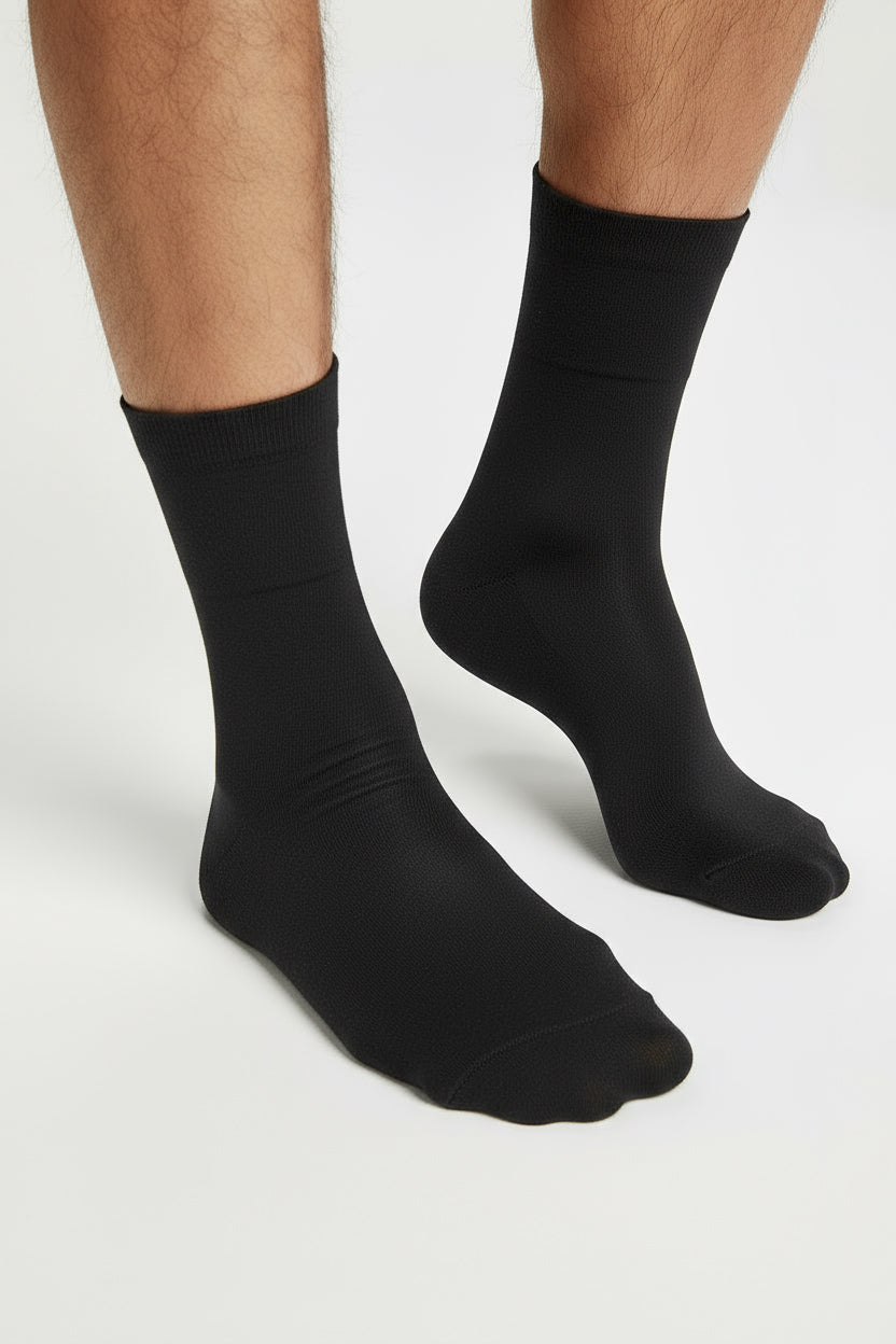 Men’s Black Socks by Al Jazeera with Diabetic-Friendly Everyday Comfort