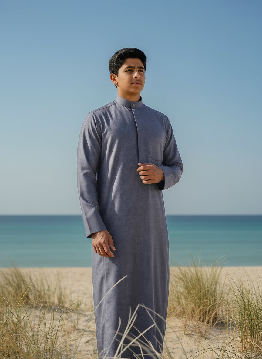 دشداشة شتوية للشباب من الجزيرة