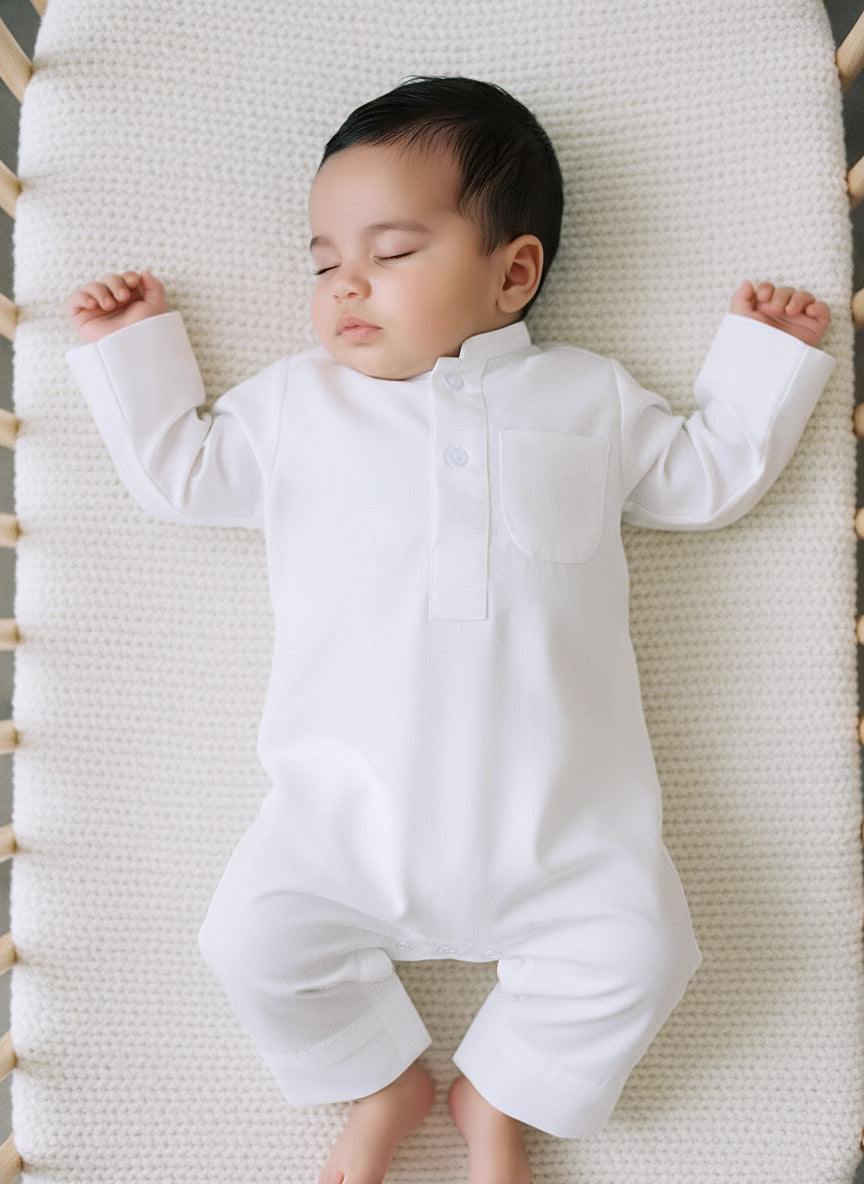 Newborn White Dishdasha by Al Jazeera