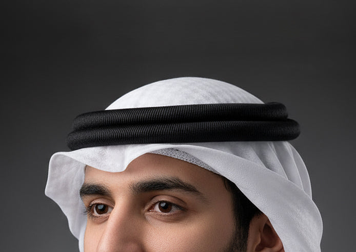 Men’s Agal by Al Jazeera with Traditional Black Headband Style