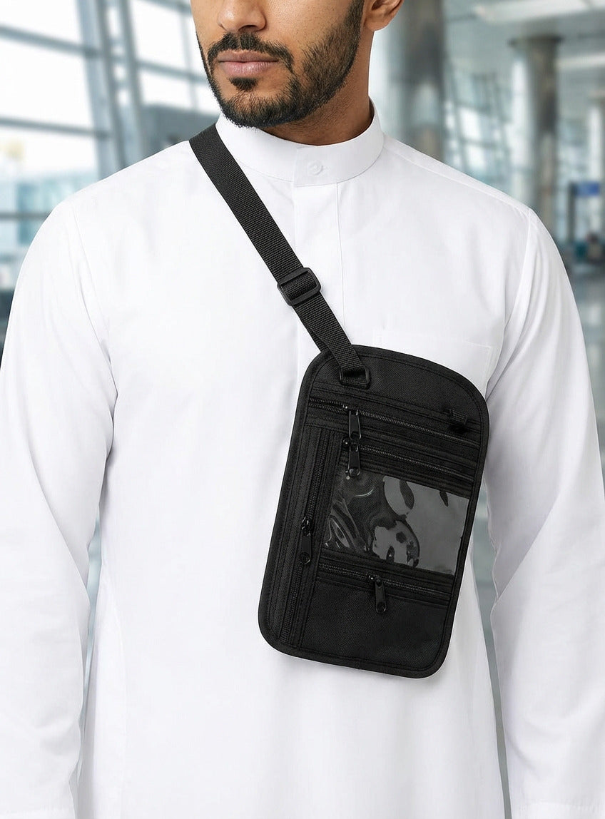 حامل جوازات سفر أسود M2 من الجزيرة.