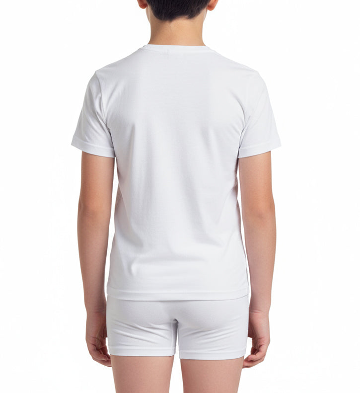 Boys’ R-Neck T-Shirt by Elite with Comfortable Cotton Feel