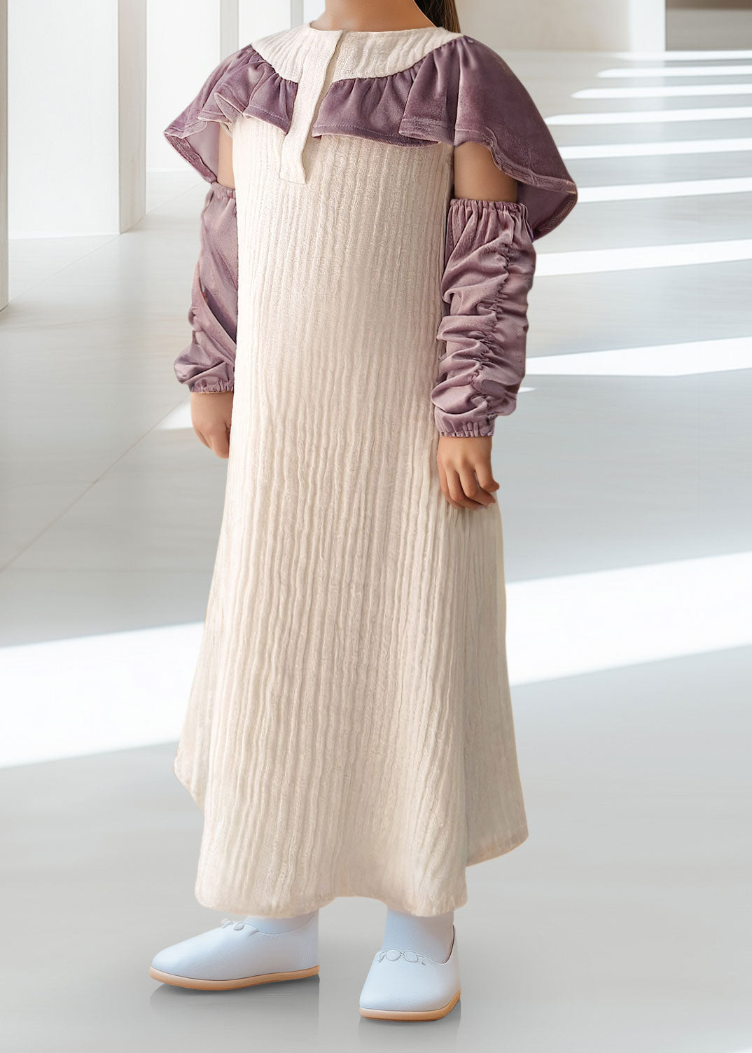 درّاعة بنفسجي للبنات من تيا