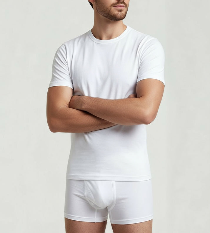 Men’s R-Neck T-Shirt with Elegant Modern Fit