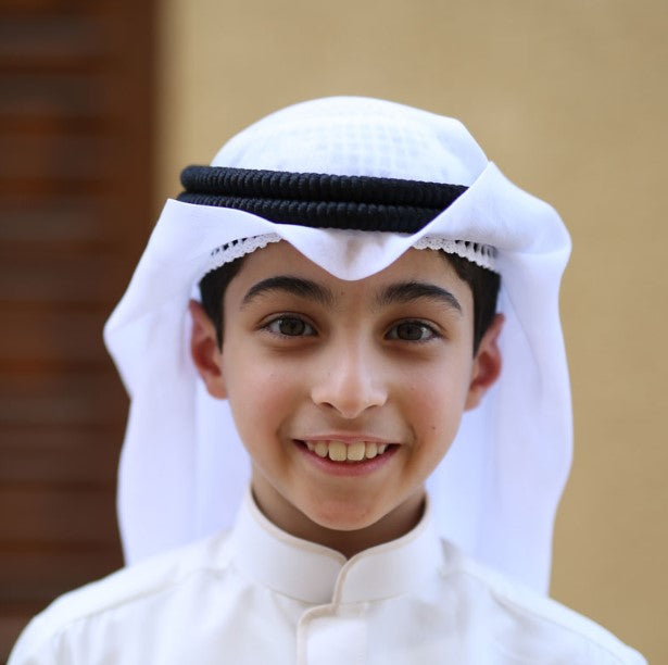 Boys’ Ready-Made Ghutra with Agal by Al Jazeera