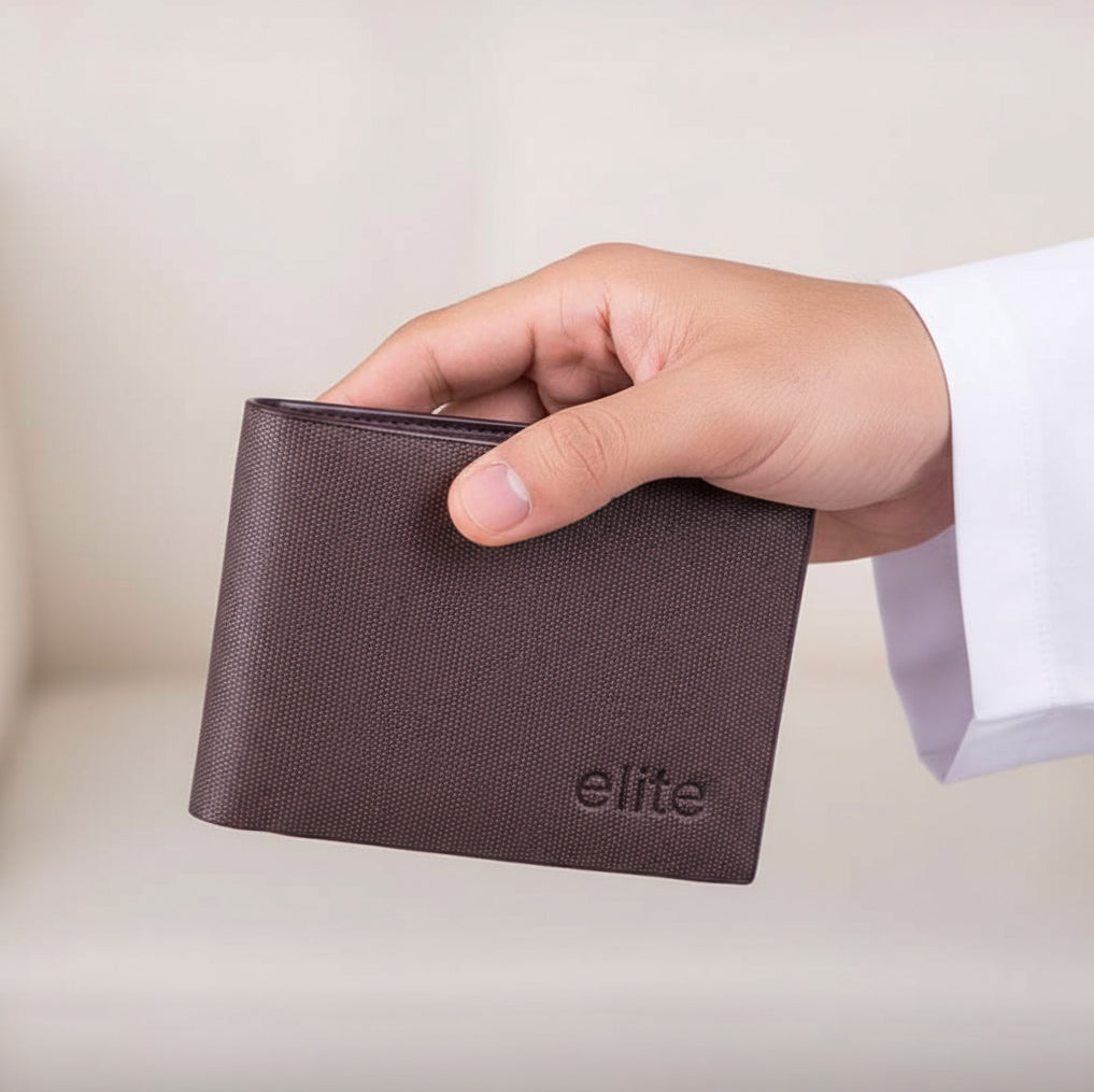 Dark Brown Wallet by Elite with Sleek Professional Finish