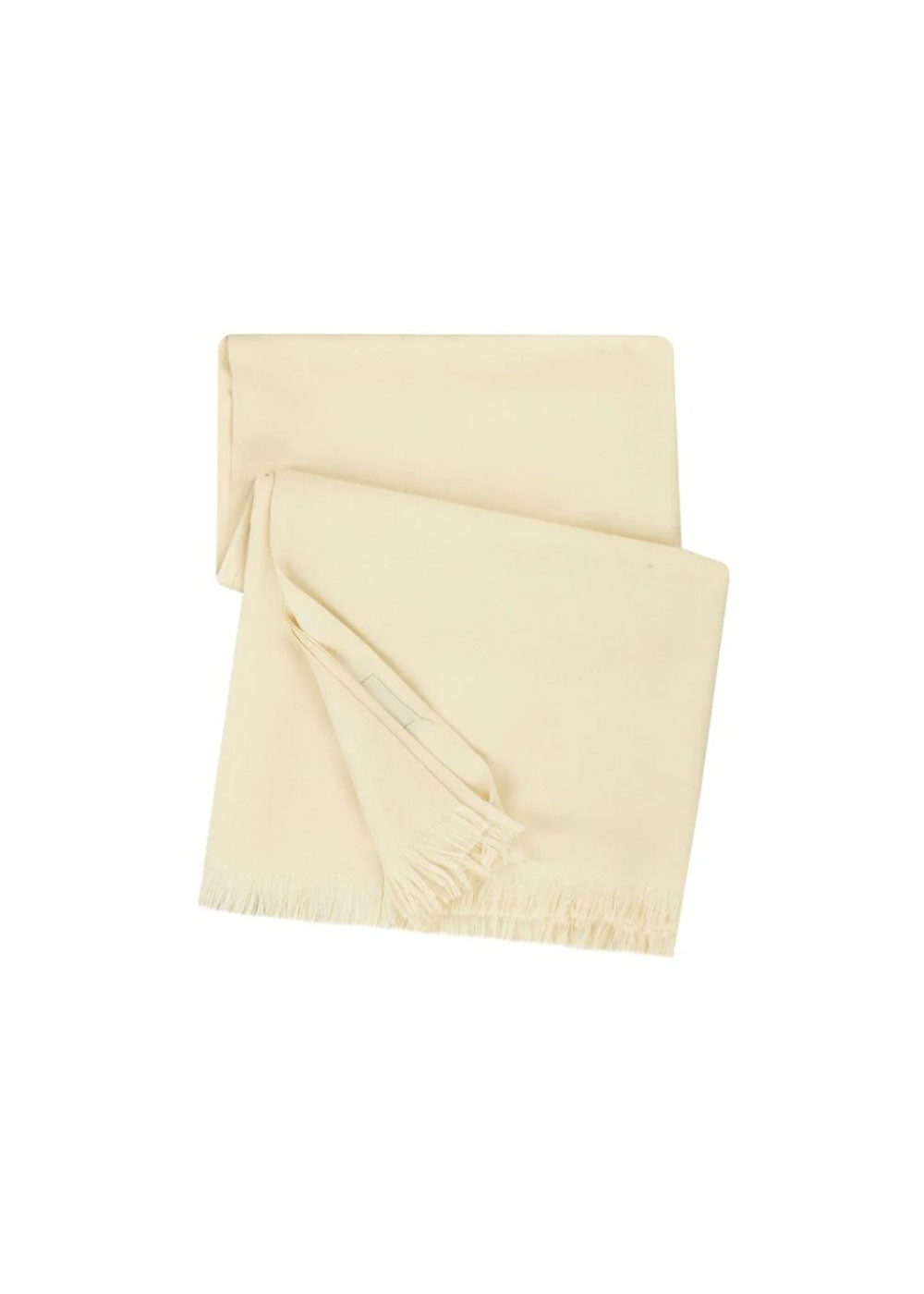 Men’s Slim Indian White Wool Shawl by Al Jazeera
