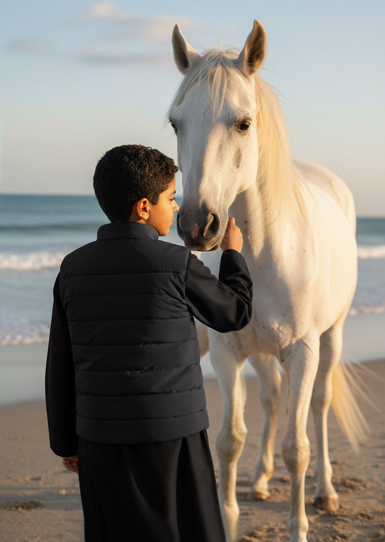 Boys’ Navy Blue Vest Everyday by Al Jazeera
