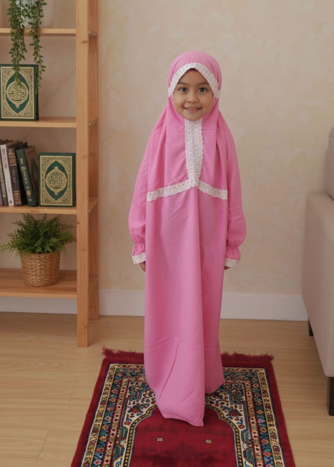 ثوب صلاة للبنات من الجزيرة لراحة يومية