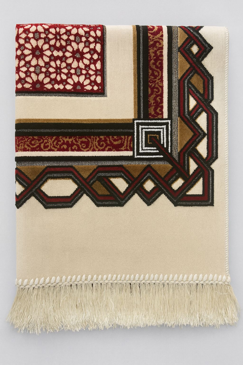 Beige Turkish Prayer Mat Soft Touch by Al Jazeera