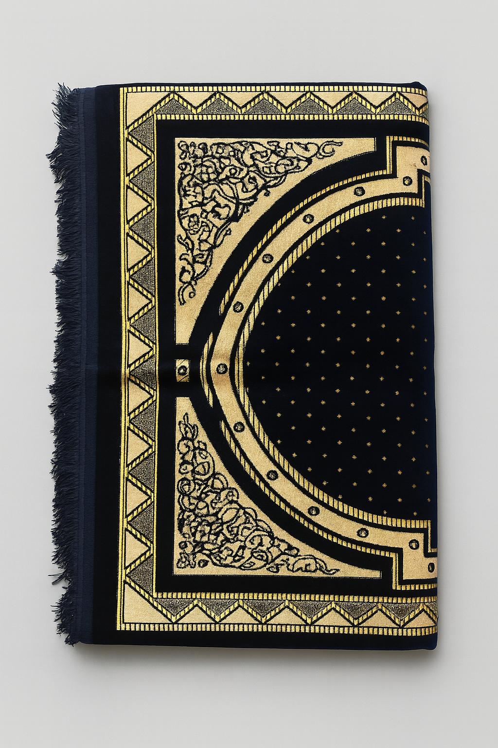 Navy Blue Prayer Mat Comfort Edition by Al Jazeera