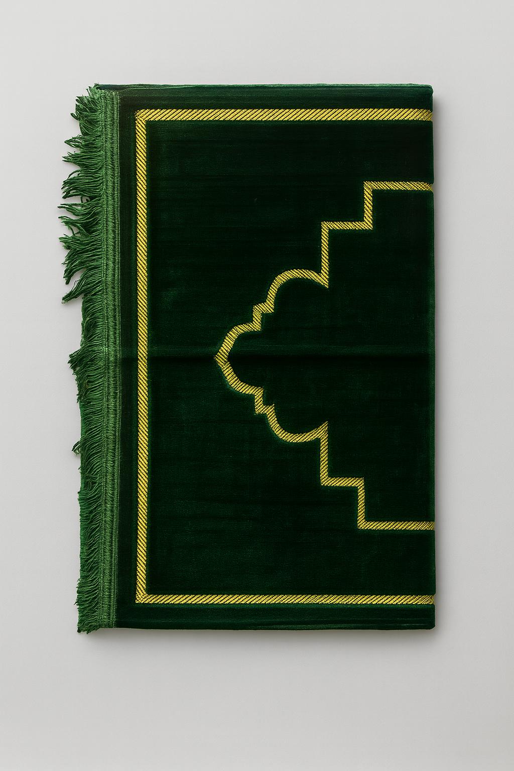 Dark Green Prayer Mat Comfort Edition by Al Jazeera
