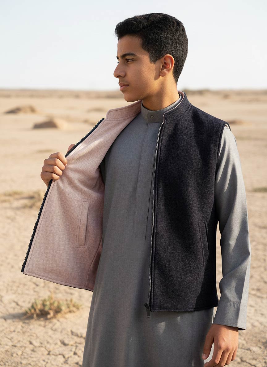 سديري شتوي كلاسيك الأطفال من الجزيرة يلبس على الوجهين