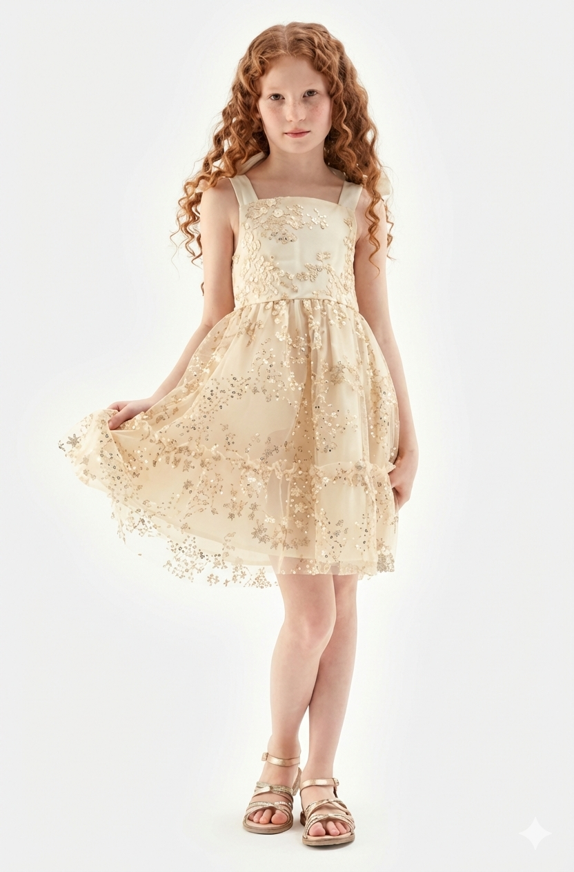فستان بيج للبنات من تيا