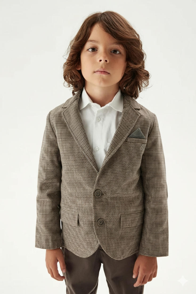 بليزر بني للاولاد من تيا